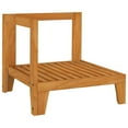 thumbnail image 4 of vidaXL Sectional Corner Sofa & Cream White Cushions Solid Acacia Wood, 4 of 7