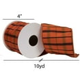 thumbnail image 2 of Vickerman 4" x 10 Yards Gray Dupion Plaid Ribbon, 2 of 3