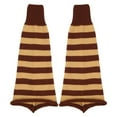 thumbnail image 5 of Dengjunhu 1 Pair Autumn Winter Leg Warmers Flared Stripe All Match Japan Style Knitting Leg Socks for Daily Wear, 5 of 7