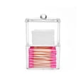 thumbnail image 4 of Caja de almacenamiento de algodón cosmético acrílico con tapa, apilable, caja de hisopos de algodón, cuadrada, transparente, caja de joyería de escritorio, 4 of 6