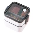 thumbnail image 1 of Microwave Oven Heating Lunch Box With Cutlery Set Separate Lunch Box, 1 of 4