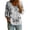 *14-Multicolor, variant on VBVC Women's Floral 3/4 Sleeve Button Down Shirt , Casual Loose V-Neck Blouse For Women, Ladies' Breathable Tunic Tops with Pockets,Multicolor,S-2XL