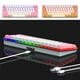 thumbnail image 4 of Seitruly Teclado mecánico con cable RGB, 61 teclas, hogar, oficina, negocios, escritorio, ordenador portátil, PC, teclado, accesorios de repuesto Videojuegos y accesorios Naranja, 4 of 6