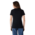 thumbnail image 3 of Gildan Softstyle Taped Neck T-Shirt for Women, Short Sleeve Semi-Fitted Tee, Black, S, 3 of 6