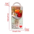 thumbnail image 3 of Roses Artificielles Rouges Bouquet de Savon de la Saint-Valentin 6 Roses en Savon Faites à la Main Cadeau pour Femmes Petite Amie Épouse (1 Pcs) Rkxzt, 3 of 8