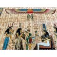 thumbnail image 3 of The Queen on The Nile Ship, Nepthys the Sister of Isis and Wife of Seth, Isis, Mut, Hathor, Egyptian Papyrus Art Painting - 24x17 inches, 3 of 8