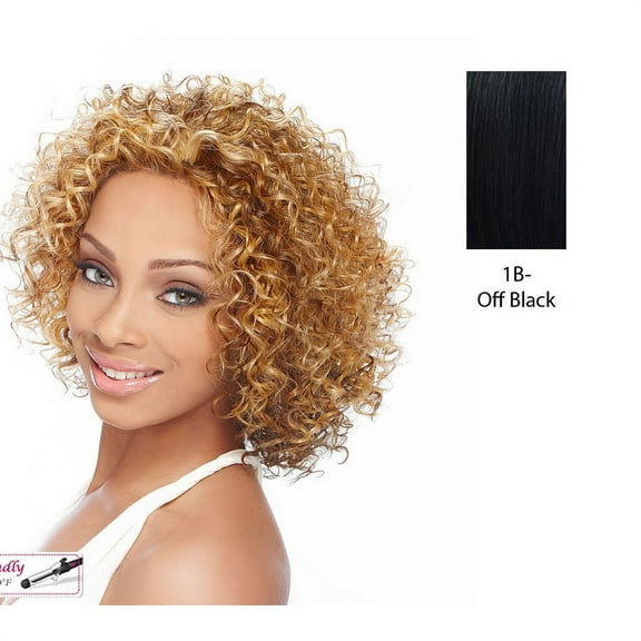 Natasha Synthetic Lace Front Wig,Off Black