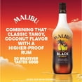 thumbnail image 2 of Malibu Black Rum with Coconut Liqueur, 750 ml Bottle, 35% ABV, 2 of 9