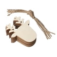 thumbnail image 2 of kiskick 10 Set Christmas Tree Hanging: Burr Free Uniform Thickness Laser-Cutting Wood Cartoon Shape Wood Carving Pendant for Christmas Tree Festive Charm, 2 of 8