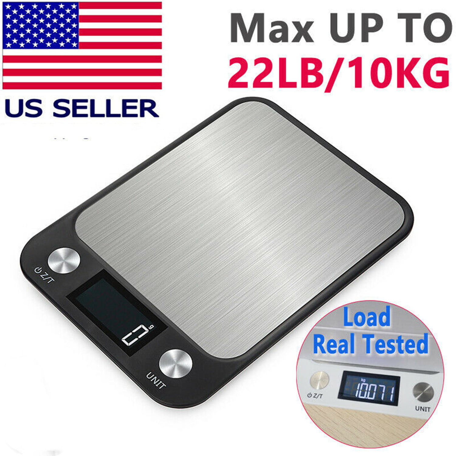 10KG Digital Electronic LCD Display Ultra Slim Kitchen Postal Weighing Scale New 