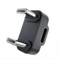 thumbnail image 1 of Adaptador TC A TC en Ángulo de 180 Grados, Conector en Forma de U, PD 100 W/10 Gbps, Extensor Tipo C de 180°., 1 of 6