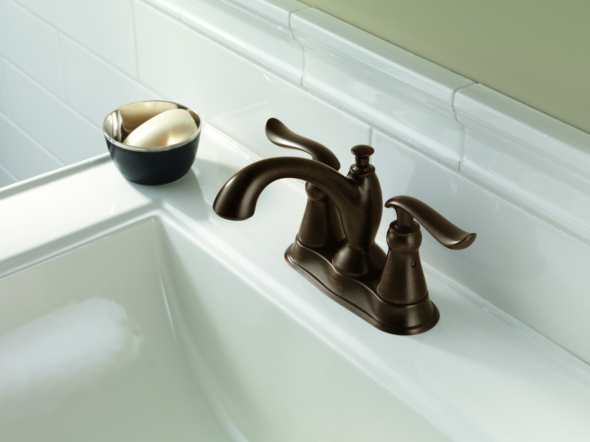 Delta Linden 2594-RBTP-DST Two Handle Tract-Pack Centerset Lavatory Faucet