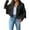 Black, variant on Women Jacket with Tassels Women Jacket Turn-down Collar Long Fringe Solid Color Long Sleeves Cardigan Loose Short Type Hop Streetwear Club Jacket