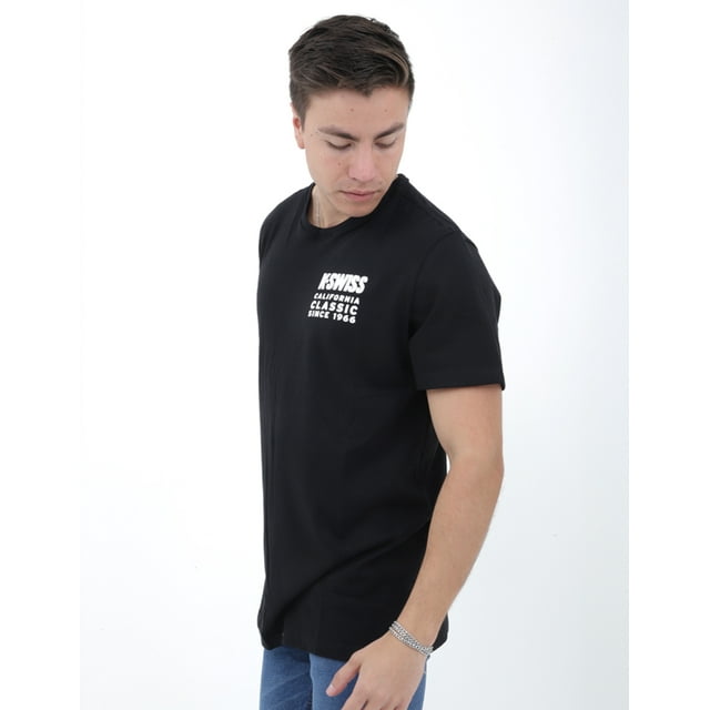 Playera Hombre K-Swiss HOLLYWOOD Color Negro