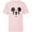 Soft Pink, variant on Disney Mickey Mouse Spooky Wiggly Face Retro Distressed - Short Sleeve T-Shirt for Kids - Customized-White
