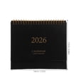 thumbnail image 2 of Calendario de escritorio 2026: Calendario pequeño plegable de pie, planificador mensual de escritorio con papel grueso, estilo minimalista para decoración del hogar o la oficina, color negro., 2 of 8