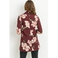 thumbnail image 3 of Floral Print Shawl Collar Maternity Knit Tunic, 3 of 4