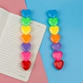 thumbnail image 6 of 7Pcs/Pack Mini Highlighters Heart-shape Coloring Markers Pocket Marker Pens Set, 6 of 11
