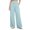 Light Blue, variant on KIHOUT Women Wide Leg Pants Loose Fit Casual Lounge Pants with Adjustable Drawstring Elastic Waistband Solid Color Baggy Trousers for Women