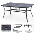 thumbnail image 3 of Sophia & William 6-seat Outdoor Metal Table with Adjustable Umbrella Hole 1.57" or 1.9", 3 of 8