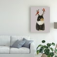 thumbnail image 3 of Trademark Fine Art 'Tortoiseshell Cat, Antlers And Red Birds' Canvas Art by Fab Funky, 3 of 3