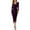 A-Purple148, variant on XIAONU Women's V Neck Long Sleeve Ruched Wrap Midi Dress Elegant Evening Party Sheath Dress