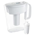 thumbnail image 1 of Brita Small 6 Cup Water Filter Pitcher with 1 Brita Standard Filter, Made Without BPA, Metro, White, 1 of 15