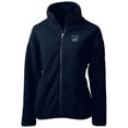 thumbnail image 2 of Women's Cutter & Buck Navy New Hampshire Wildcats Cascade Eco Sherpa Fleece Full-Zip Jacket, 2 of 3