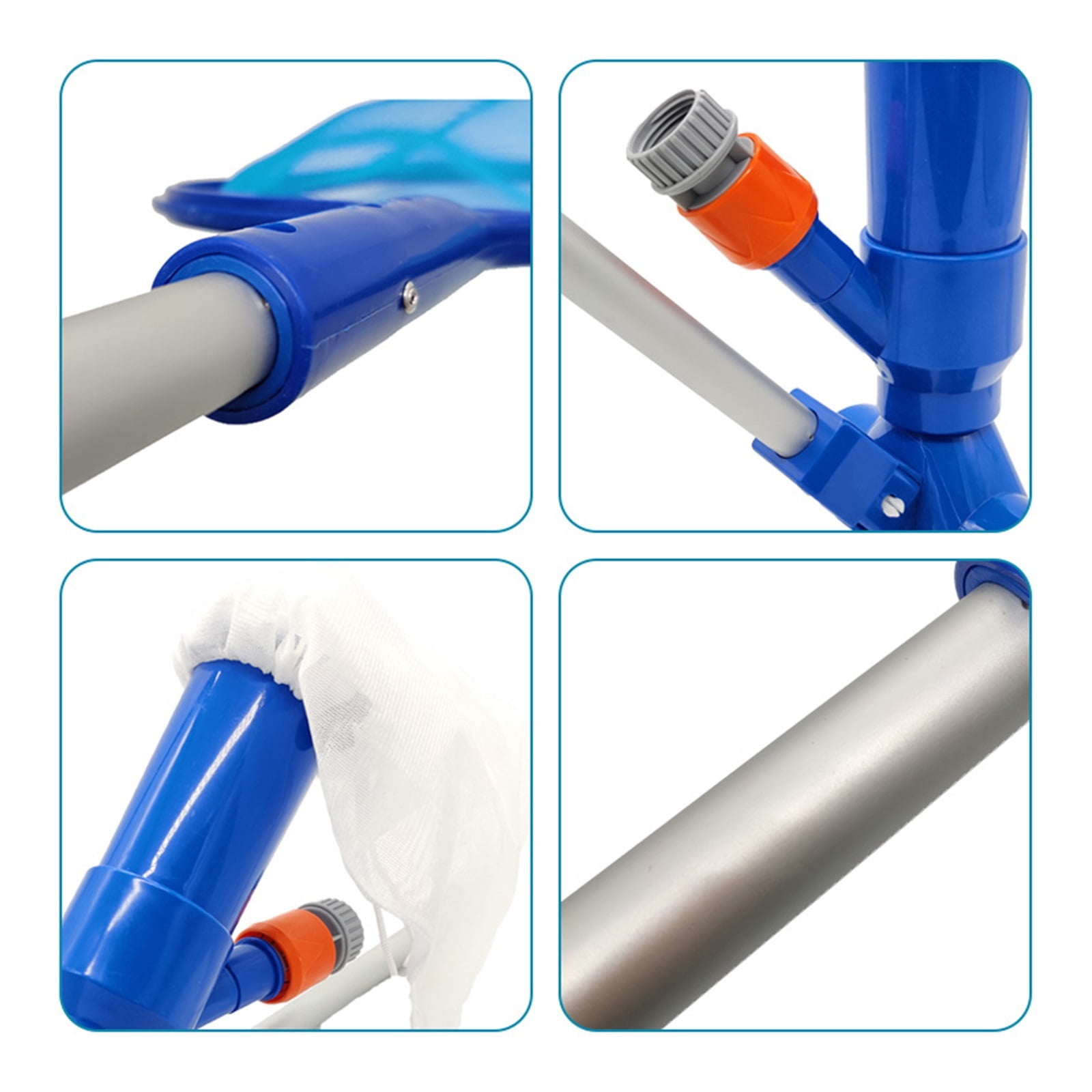 Pool Vacuum Cleaning Kit Clean Bottoms Net for Pool Filter Cleaner Set Cleaning Skimmer Pools Tool