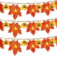 thumbnail image 1 of Thanksgiving Halloween Battery Box LED Maple Leaf Light String Indoor And Outdoor Decorative Light String, 1 of 7