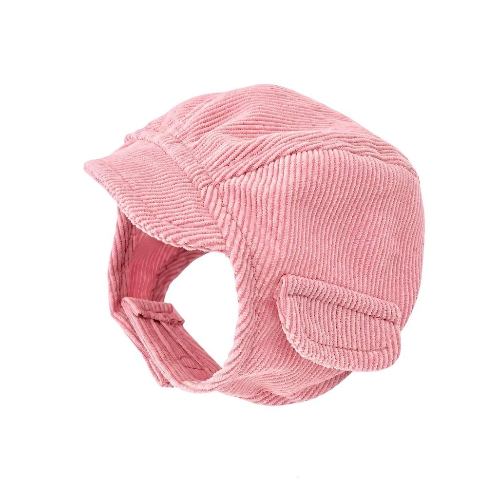 Fashion Pet Photo Baseball Hat with Side Ear Openings and Wide Curved Brims
