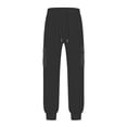 thumbnail image 7 of XuJwPNcy Men's Sweatpants with Pockets Elastic Waist Cotton Joggers Active Athletic Workout Cargo Pants Running Outfit(Dark Gray,3X-Large), 7 of 7