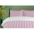 thumbnail image 4 of Ambesonne Floral Duvet Cover Set, Spring Flowers Chain, 2-Calking, Pale Pink White Teal, 4 of 7