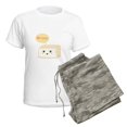 thumbnail image 5 of CafePress - Kawaii Tofu Asking People To Love Tofu Women's Lig - Women's Short Sleeve Print T-Shirt and Pants Light Cotton Pajama Set, 5 of 7
