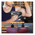 thumbnail image 3 of Pistola De Masaje Muscular Masajeador Portátil Electrico Con 10 Cabezales Y 30 Velocidades Ajustables Xtellar negro, 3 of 3