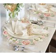 thumbnail image 3 of Decozen Doilies Set of 4 Dining Table Placemats, Beige, 15"X15" Round - The Bryton Collection, 3 of 10
