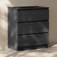 thumbnail image 4 of Liberte 30" Freestanding Bathroom Vanity in Black Oak with Black Sink Top, 4 of 6