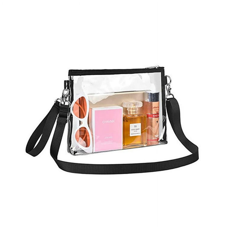Bagenius Clear Crossbody Purse Bag Stadium Approved Clear Tote Bag for Work Concert Sports