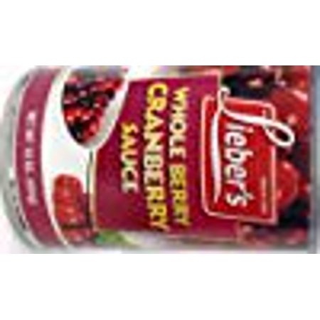 Lieber's Whole Berry Cranberry Sauce 16oz Kosher For Passover - Pack of