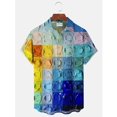 thumbnail image 3 of Camisa de diseñador para hombre con estampado 3D a cuadros, de gran tamaño, para verano 2024, para viajes, playa, Hawái, estilo hawaiano, con botones, estilo Harajuku, camisa masculina, 3 of 4