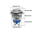 thumbnail image 3 of Scienceny Interruptor Push 16mm Momentary Marine Auto-Reset Timbre Terminal Prensado Power Reset Tornillo Impermeable Enganche Automóvil Vehículos, repuestos y accesorios Mis Scienceny VI018187-00B, 3 of 6