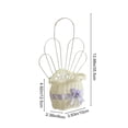 thumbnail image 3 of Darzheoy Scalloped Wall Basket, Plastic Vine-Inspired Woven Wall Mounted Vase, No Drilling Required Flower Basket Hanging Pot, Suitable for Living Room, Garden, Patio, Home, Wall Decor, 3 of 9