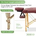 thumbnail image 3 of YRLLENSDAN Foldable Massage Table with Bed Cover,Bolsters and Side Storage Bag,Portable Massage Bed for Physical Therapy Waxing Reiki Spa Lash Tattoo Facial Beauty,Red, 3 of 7