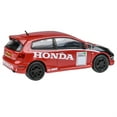 thumbnail image 1 of 2001 Honda Civic Type R EP3 Rouge avec Graphiques "BTCC Honda Racing" Modèle Réduit 1/64 par Paragon Modèles, 1 of 1