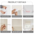 thumbnail image 5 of NICETOWN Roman Shades for Window, Thick Linen Farmhouse Magnetic No Drill Cordless Blinds, Light Filtering Door Curtain for Bedroom Living Room, Natural, 26"x69", 1 Panel, 5 of 8