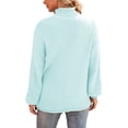 thumbnail image 5 of Asklazy Women's Turtleneck Oversized Sweaters Batwing Long Sleeve Pullover Loose Chunky Knit Jumper, 5 of 13