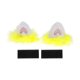thumbnail image 1 of Accesorios para Casco de Motocicleta Decoración Orejas de Gato en Forma de Corazón con Pelusa Amarilla para Cascos de Motocicleta Bicicleta Esquí Stickers Blancos 1 Set, 1 of 6