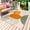 Khaki Red Orange Light Brown, variant on Boho Geometric Outdoor Rug 5x7 Ft - Reversible Patio Rug Outdoor Camping Rugs, Middle Century Abstract Leaves Stripes Washable Indoor Outdoor Area Rugs, Non-Slip Outdoor Carpet Runner for Deck/Porch