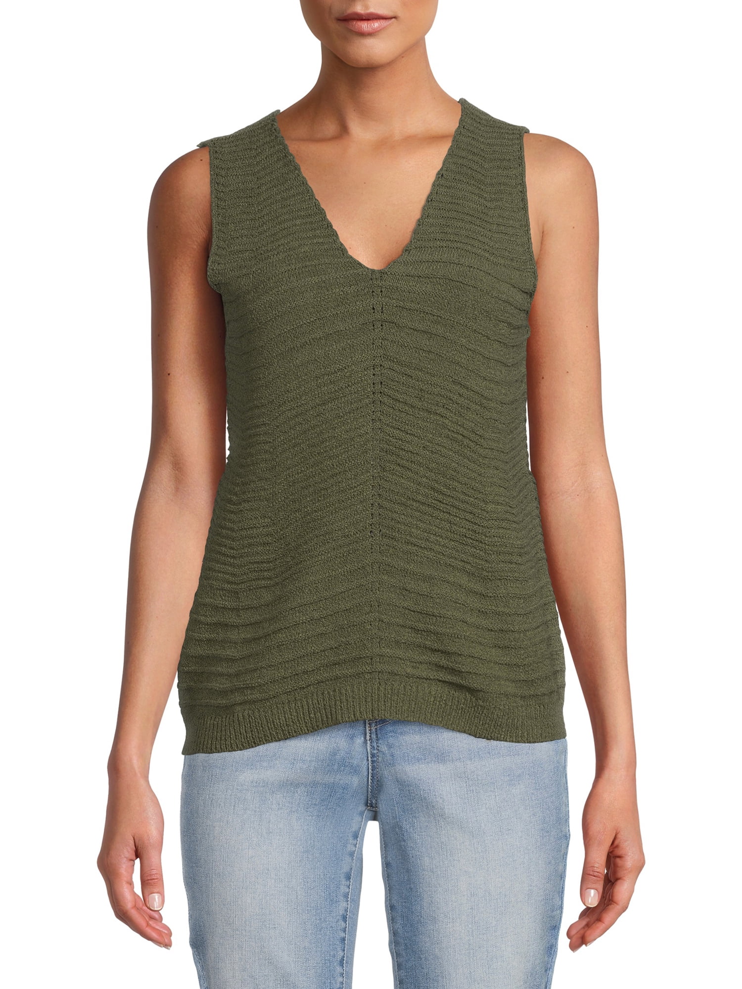 Time and Tru Women's Sweater Tank Top 