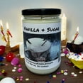 thumbnail image 4 of Vanilla & Sugar Vegan Coconut Soy 12 oz/ 355 ml Candle Hand-poured, Eco-friendly, Clean Burning, Bakery, Food, Drink, 4 of 5